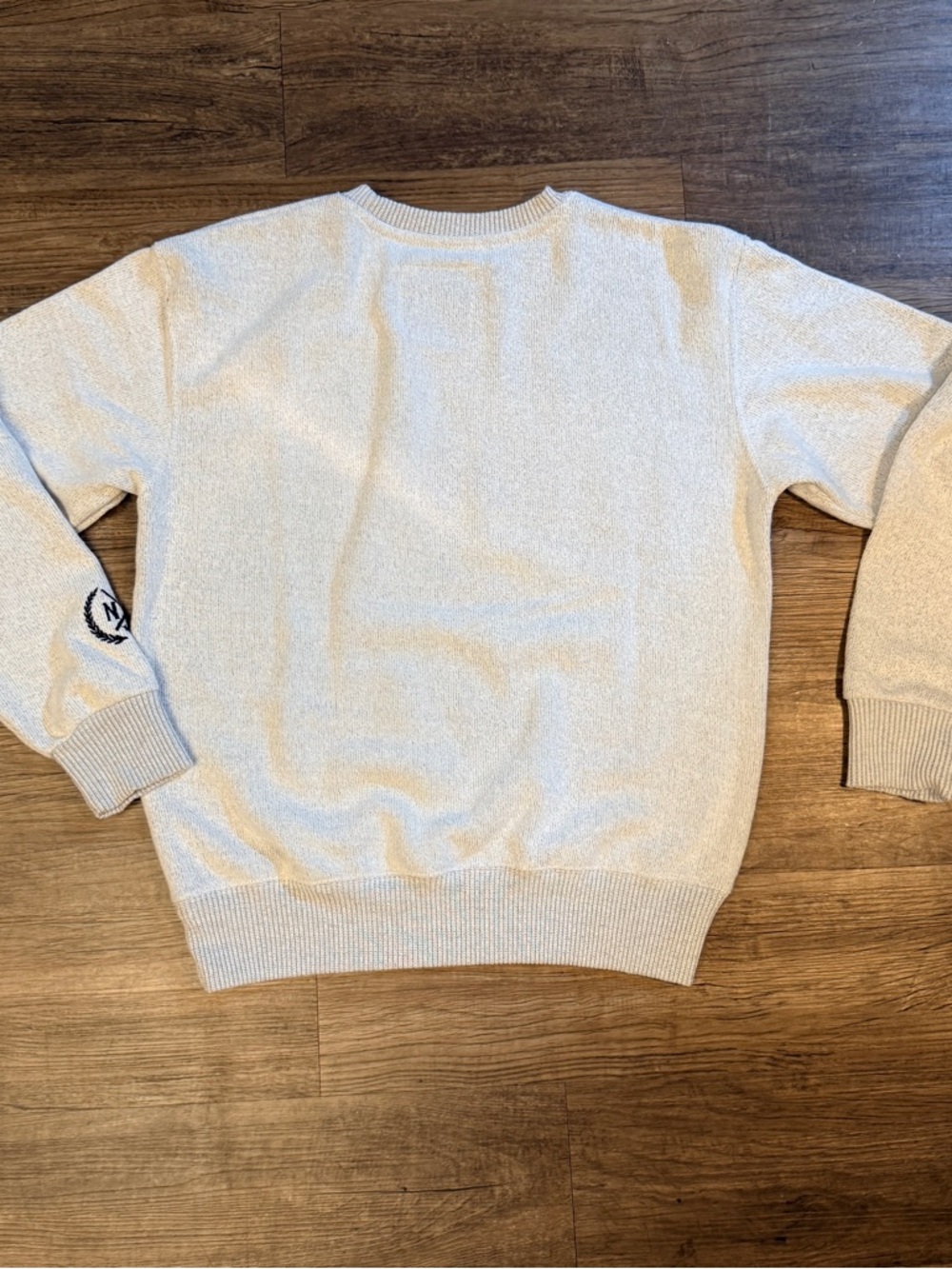 Cream New York Crewneck Sweatshirt with Black Lettering - Picture 4 of 4